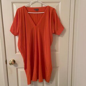 Vince Orange 100% Silk Dress Size XS